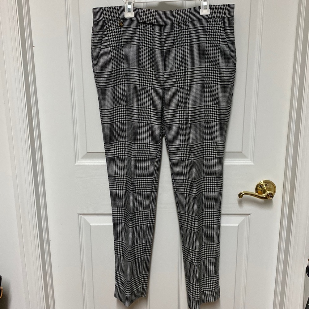 Lauren Ralph Lauren Black & White Plaid Pant